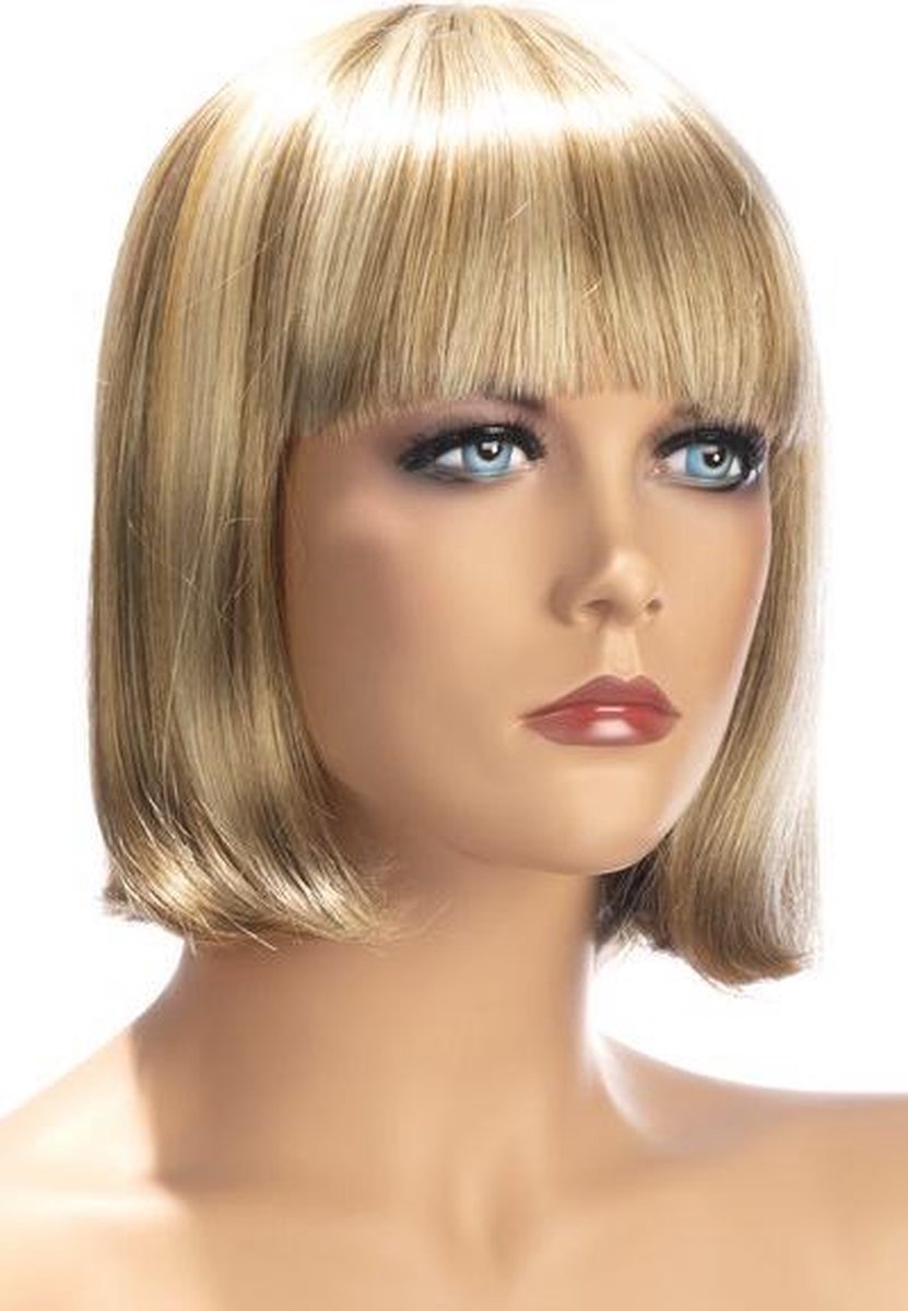 SOPHIE Blond met Meches | Halflang | Vlak | Verstelbaar | Pruik | WORLD WIGS